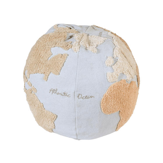 Lorena Canals - Pufa World Map Ø 50 x 45 cm