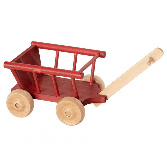 Wózek - Wagon Dusty Red - Maileg