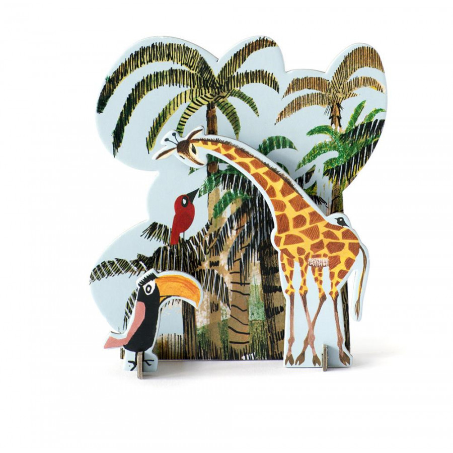 Kartka okolicznościowa 3D - Mała Żyrafa