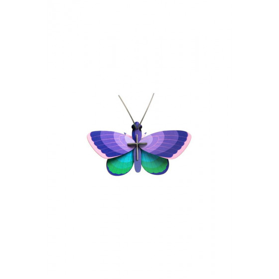 Dekoracja ścienna - Motyl Niebiesko Miedziany