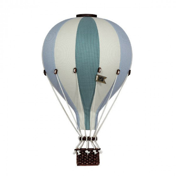 Balon Dekoracyjny 3 kolorowy Kremowy - Miętowy - Zielony roz. S - 28 cm - Super Balloon