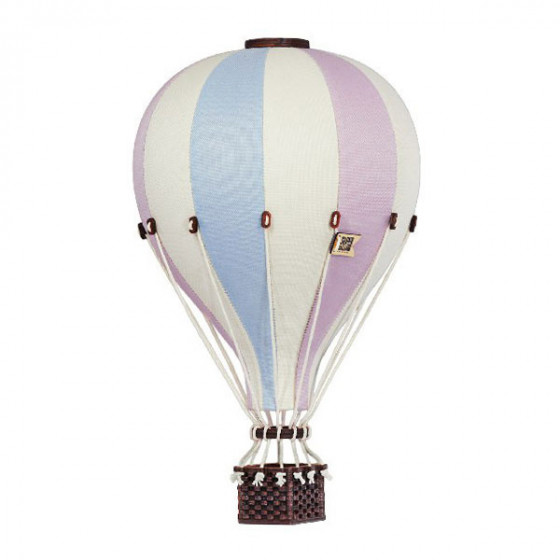 Balon Dekoracyjny 3 kolorowy Kremowy - Różowy - Błękitny roz. M - 33 cm - Super Balloon