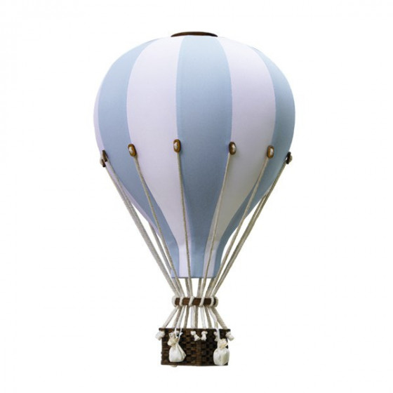 Balon Dekoracyjny Biało - Błękitny roz. L - 50 cm - Super Balloon