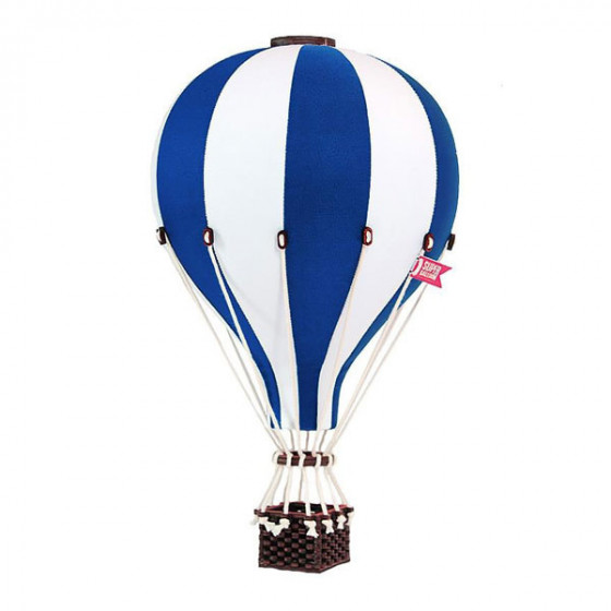 Balon Dekoracyjny Biało - Granatowy roz. M - 33 cm - Super Balloon