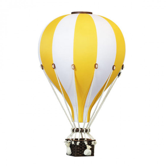 Balon Dekoracyjny Biało - Żółty roz. L - 50 cm - Super Balloon