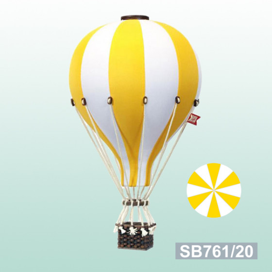 Balon Dekoracyjny Biało - Żółty