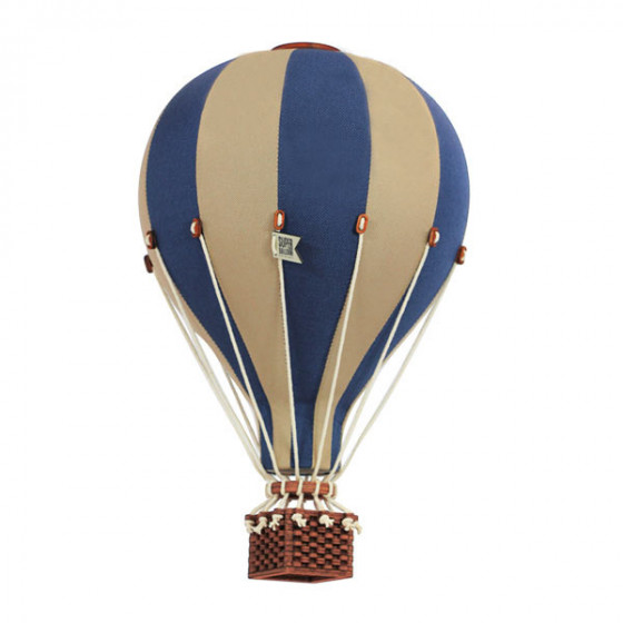 Balon Dekoracyjny Granatowo - Złoty roz. M - 33 cm - Super Balloon