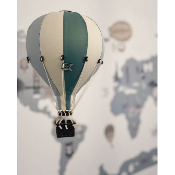Balon Dekoracyjny Miętowo - Biało - Zielony